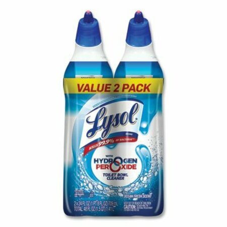RECKITBENC LYSOL, TOILET BOWL CLEANER WITH HYDROGEN PEROXIDE, COOL SPRING BREEZE, 24 OZ, 2PK 96084PK